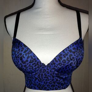 💙Blue & Black🖤Cheetah Bra Top